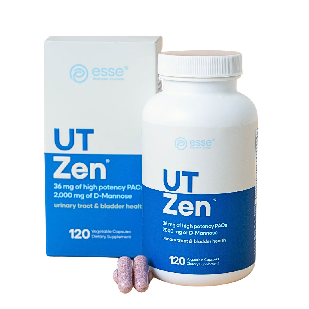 UT Zen® 36 mg Water-soluble PACs Cranberry Supplement with 2000 mg natural D-Mannose